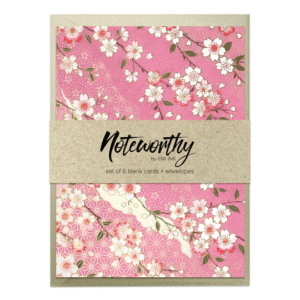 MISATO PINK Washi Note Card Set