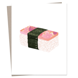 Sansei Spam Musubi Greeting Card