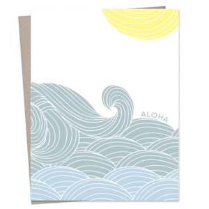 Sansei Waves Greeting Card