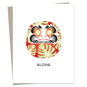 Sansei Daruma Greeting Card