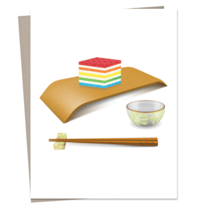 Sansei Rainbow Jello Greeting Card