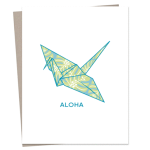 Sansei Tsuru Greeting Card