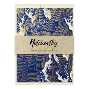 UMI (Blue) Washi Note Card Set