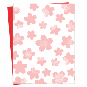 Sakura Snowflakes Greeting Card