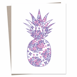 Pineapple w/Ajisai Greeting Card