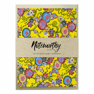 KAME (Yellow) Washi Note Card Set