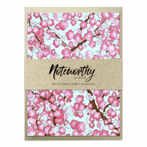 AYUMI PINK Washi Note Card Set