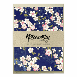 MISATO SAPPHIRE Washi Note Card Set