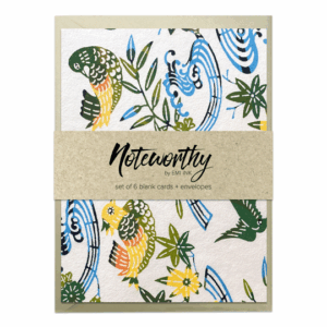 KAMATO (Green) Katazome-Shi Note Card Set