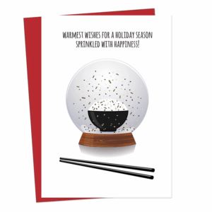 Snow Globe Furikake Greeting Card (5x7)