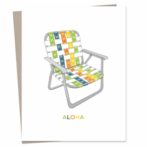 Sansei Beach Chair Greeting Card