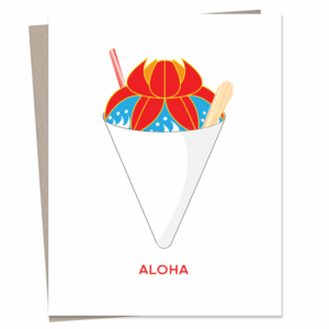 Sansei Hanagasa Shave Ice Greeting Card