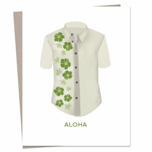 Sansei Kariyushi Shirt Greeting Card
