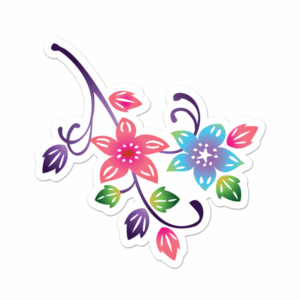 OKINAWAN FLORAL SPRAY Decal