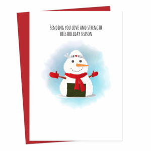 Musubi Snowman Greeting Card (5x7)