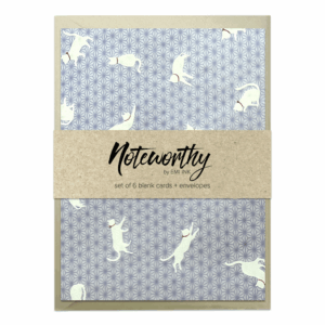 NEKO LAVENDER Washi Note Card Set