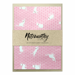 NEKO PINK Washi Note Card Set