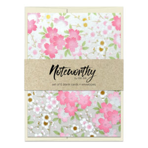 Asami White Washi Note Card Set