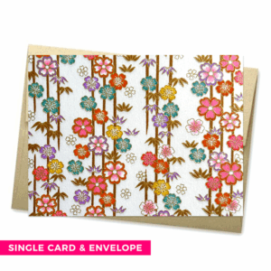 KEIKO PEARL Single Washi Note Card