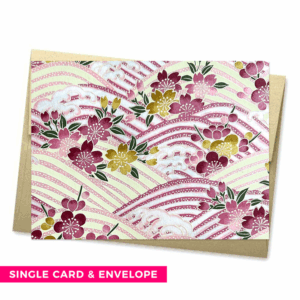 SUWAKO MAGENTA Single Washi Note Card