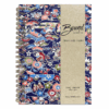 kenichinavy_washinotebook Kenichi Navy wire-bound Japanese washi notebook with bold Okinawan-inspired motifs in red, green, and orange on a deep navy chiyogami background