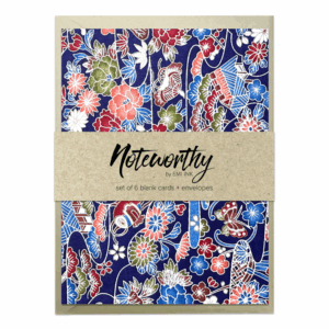 KENICHI (Navy) Washi Note Card Set