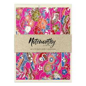 Kenichi Pink Washi Note Card Set