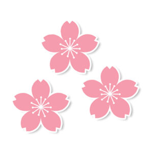 SAKURA FRENCH ROSE TRIO Mini Decals