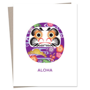 Sansei Okinawan Daruma Greeting Card