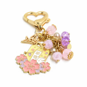 Peace omamori charm keychain by love MIREI for Emi Ink