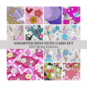 2025 Spring Assorted Mini Washi Note Card Set