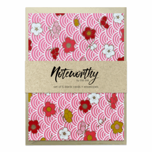 MASAMI PINK Washi Note Card Set