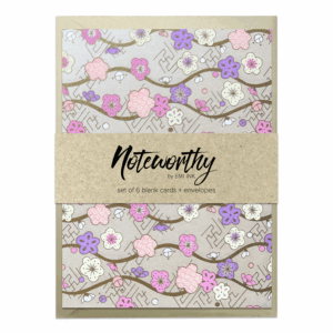 MAYU PINK Washi Note Card Set