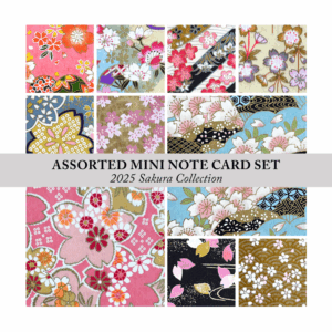 Assorted Mini Washi Note Card Set (2025 SAKURA COLLECTION)
