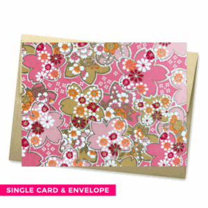 SAKURAKO Single Washi Note Card