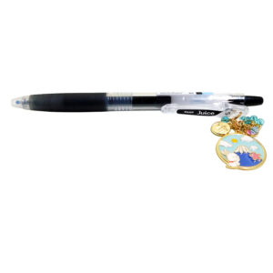 Full view of Fuji Bunny Charm Pen by love MIREI with enamel Fuji-san and bunny charm