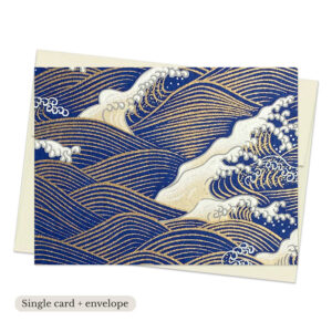 Umi Blue Single Washi Note Card