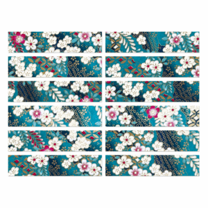MIEKO TEAL Washi Tape Strips