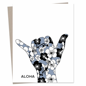 Sansei Shaka (Indigo Ume) Greeting Card