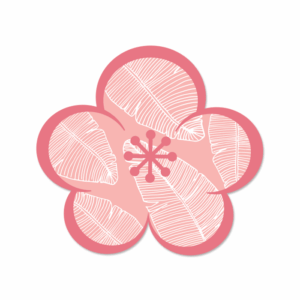 SANSEI UME BLOSSOM (Coral) Decal