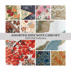 2025 Fall Assorted Mini Washi Note Card Set