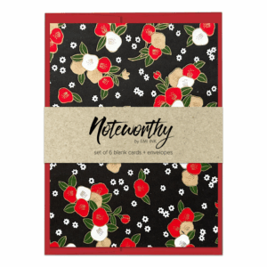 Kuro Tsubaki Washi Note Card Set