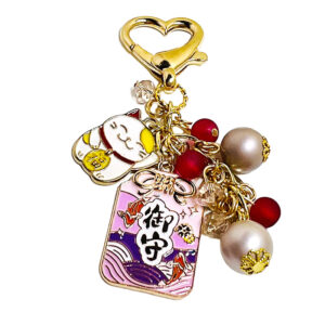 Prosperity omamori charm keychain by love MIREI for Emi Ink