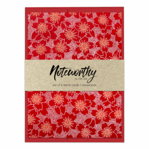 Sakura Snowfall Washi Note Card Set