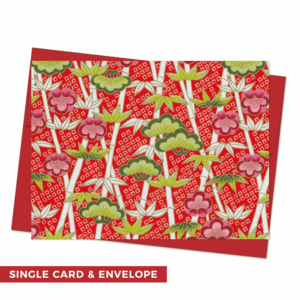 Shochikubai Single Washi Note Card