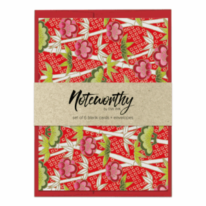 Shochikubai Holiday Washi Note Card Set