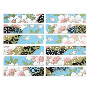 TSUKIKO BLUE Washi Tape Strips