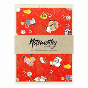YEAR OF THE HORSE Washi Note Card Set