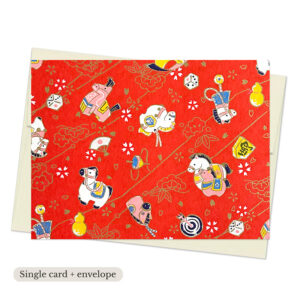 YEAR OF THE HORSE Single Washi Note Card