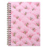 sakurano_washinotebook_2 Sakurano washi notebook cover with scattered pink sakura blossoms and delicate branches on soft pink background